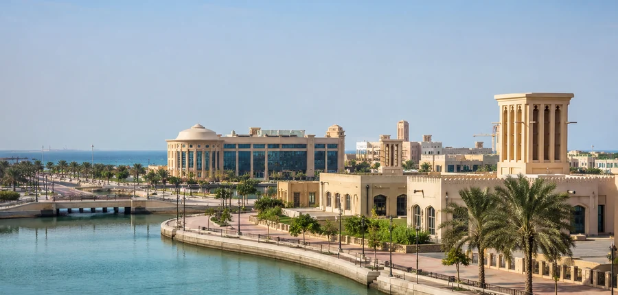 Umm Al Quwain waterfront commercial district