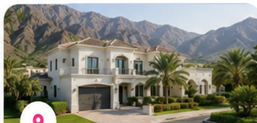 Villa community with mountain surroundings in Fujairah